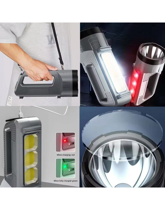 Güçlü Şarjlı Fener Masa Lambası Wt-603