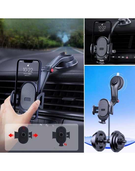 ®  Güçlü Vantuzlu Araç İçi Konsol Üstü Telefon Tutucu Aparat