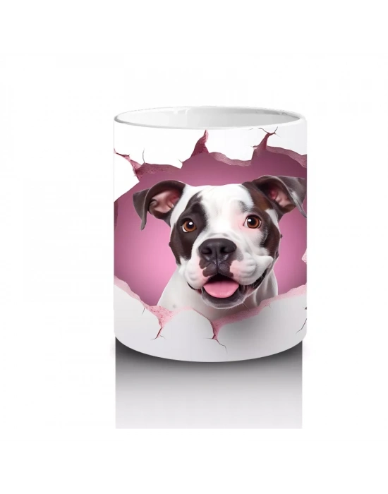 Gül Bahçesinden Bakan Sevimli Köpek – Baskılı Kahve Kupası