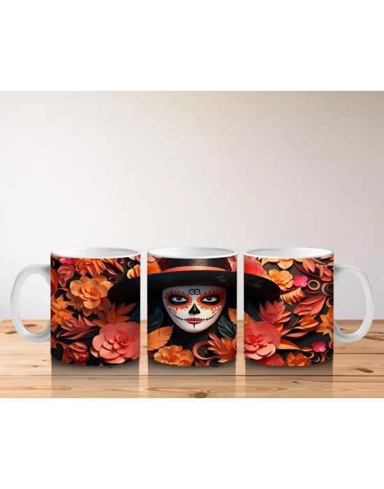 Gül Denizi İçinde Siyah Şapkalı Ruh – Hediyelik Kahve Kupası