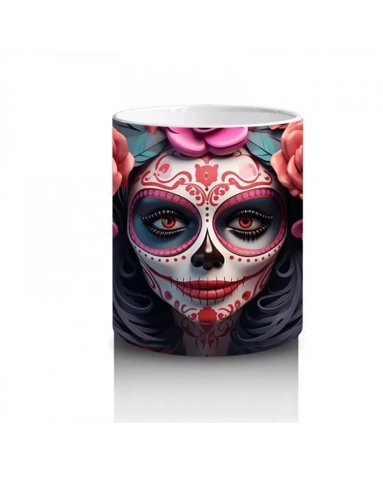 Gül Taçlı Renkli Maske – Hediyelik Kahve Kupası