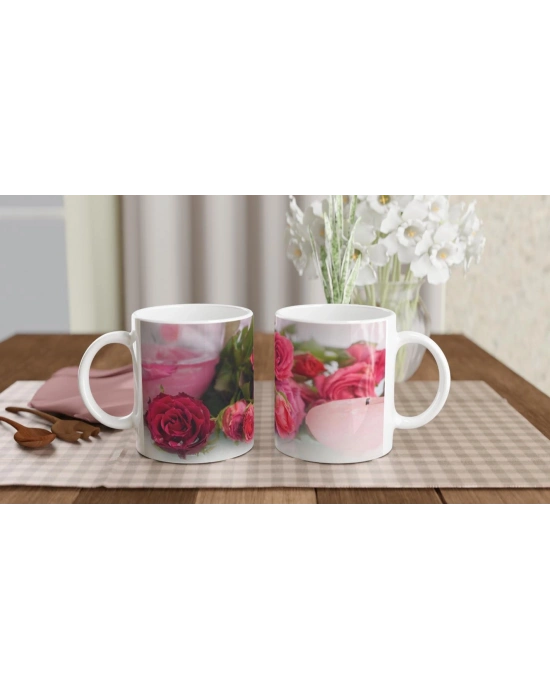 Gül ve Mum Esintili Romantik Kupa