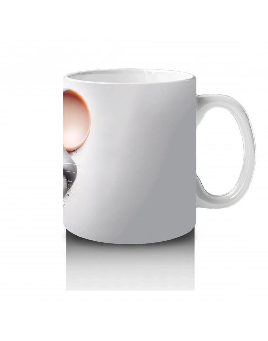 Gülen Sevimli Fare – Baskılı Kahve Kupası