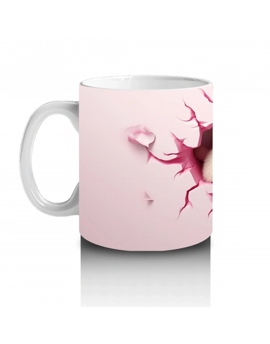 Gülümseyen Sevimli Aslan – Baskılı Kahve Kupası