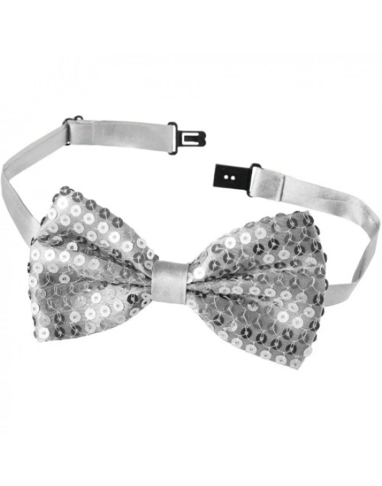 Gümüş Payetli Pullu Papyon