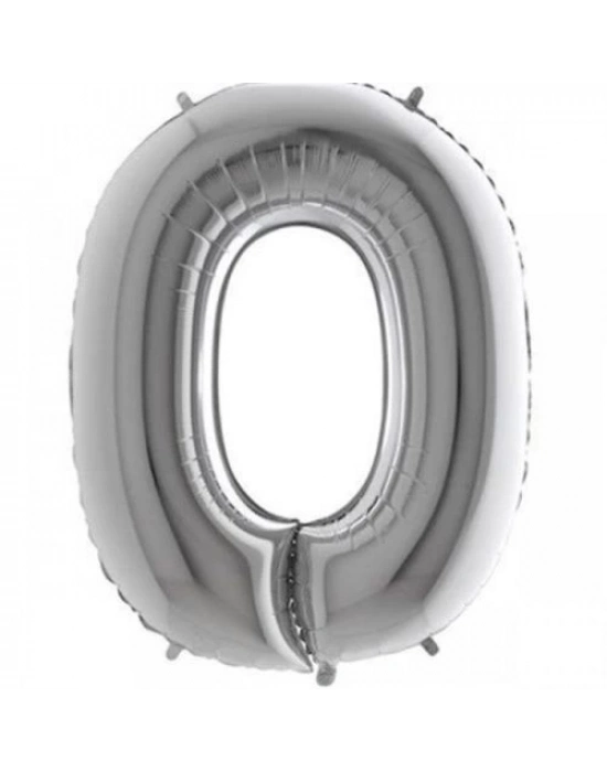 Gümüş Rengi Folyo Balon 1 Metre