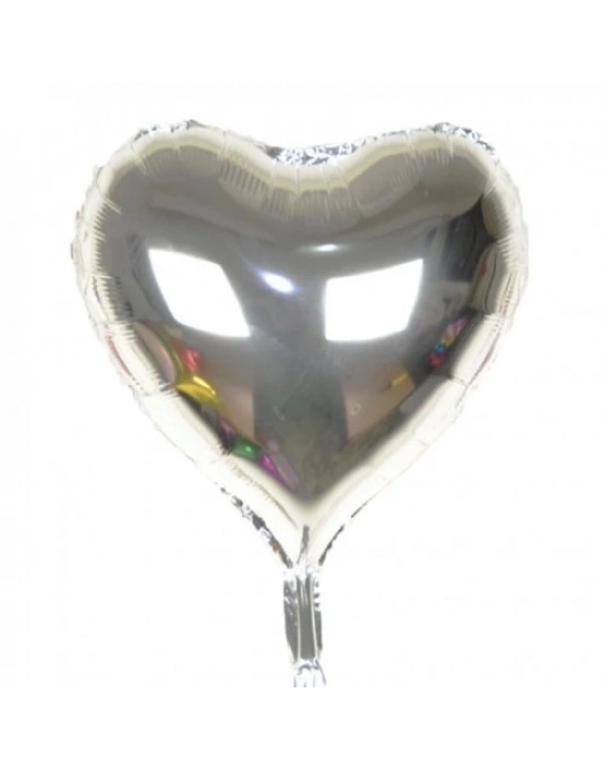 Gümüş Rengi Uçan Folyo Balon 80 Cm.