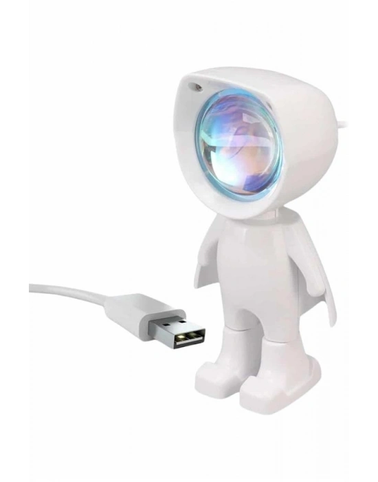 ® Gün Batımı Projektör Lamba Astronot Görünümlü Dekoratif Masa Lambası