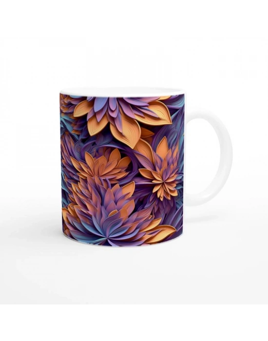 Gün Batımı Rüyası Çiçekli Kupa Bardak