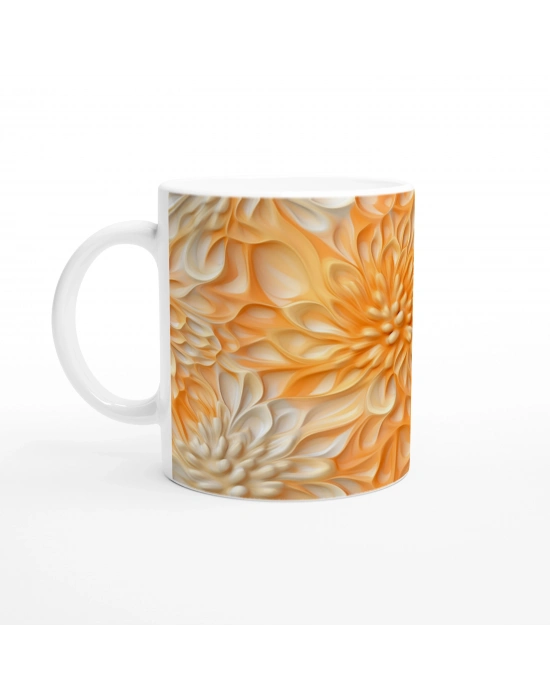 Gün Işıltısı Çiçekli Kupa Bardak