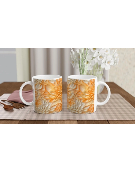 Gün Işıltısı Çiçekli Kupa Bardak