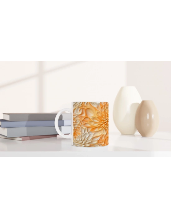 Gün Işıltısı Çiçekli Kupa Bardak