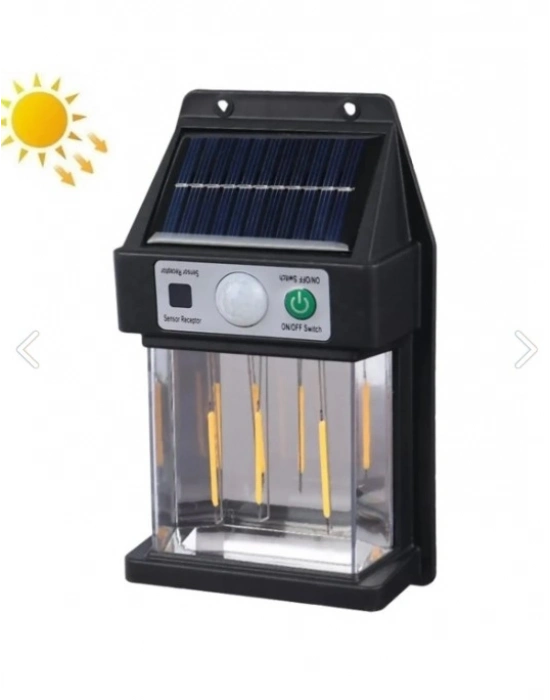 Güneş Enerjili Hareket Sensörlü Duvar Lambası