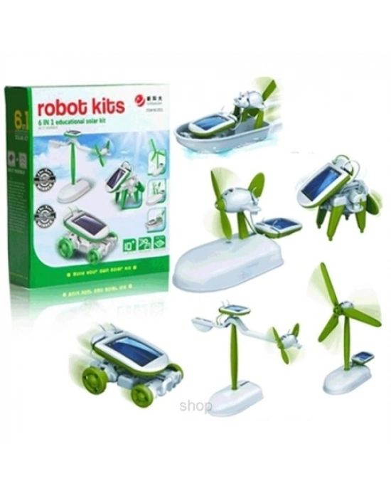 Güneş Enerjili Robot Oluşturma Seti (6 in 1)