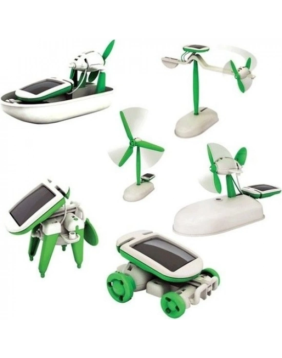 Güneş Enerjili Robot Oluşturma Seti Solar Kit (6 in 1)