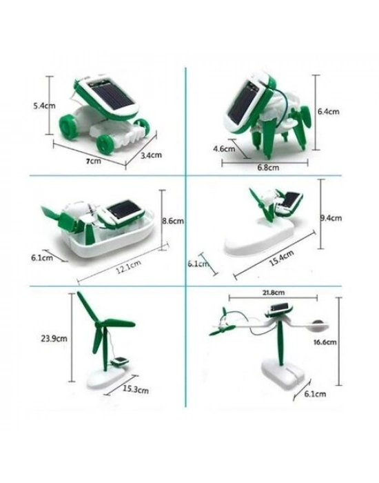 Güneş Enerjili Robot Oluşturma Seti Solar Kit (6 in 1)