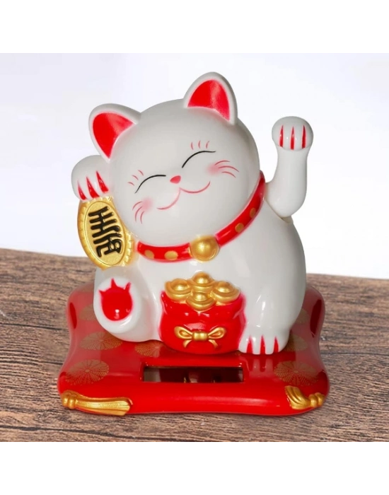 Güneş Enerjili Şans Kedisi