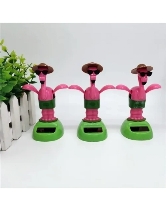 Güneş Enerjili Solar Sallanan Flamingo Figürü