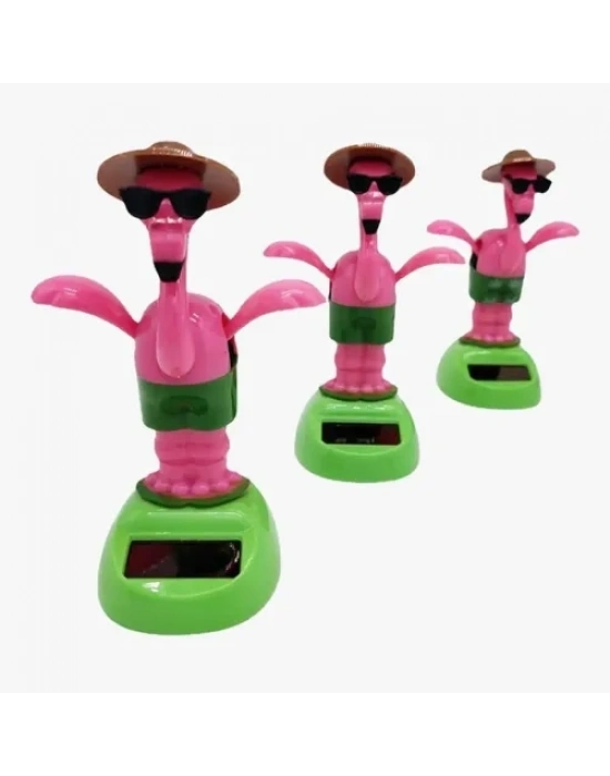 Güneş Enerjili Solar Sallanan Flamingo Figürü