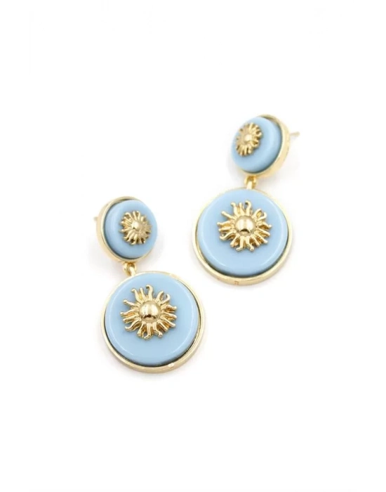 Güneş Küpe - Mavi