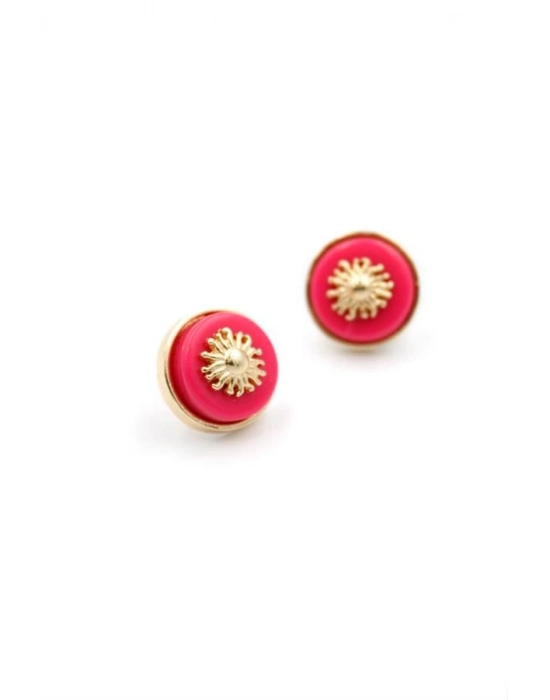 Güneş Küpe - Pembe