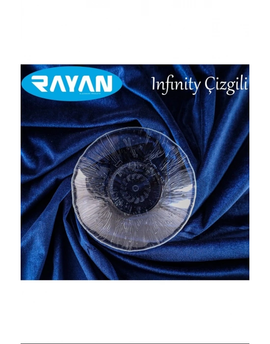Güneş Yıldız Gül Model 6lı Cam Tabak Royaleks-G-403