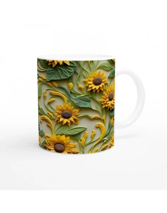 Güneşin Işıltısıyla Ayçiçeği Kupa