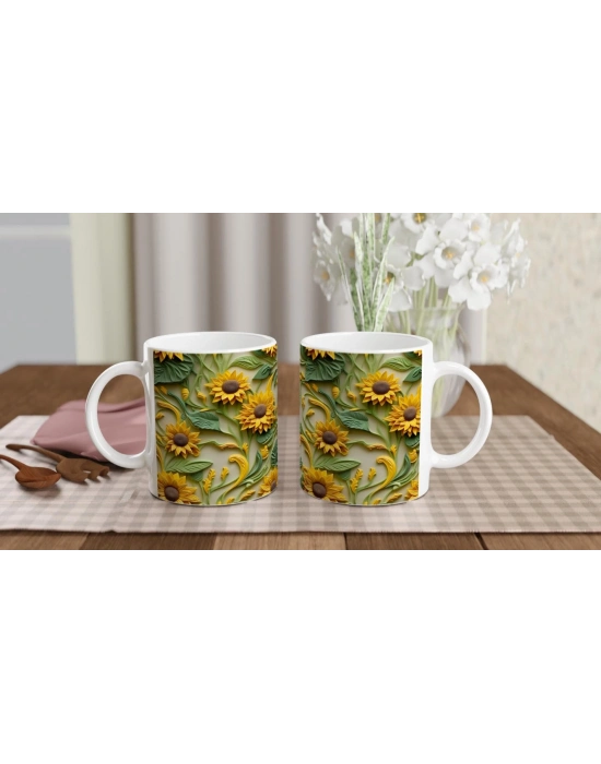 Güneşin Işıltısıyla Ayçiçeği Kupa