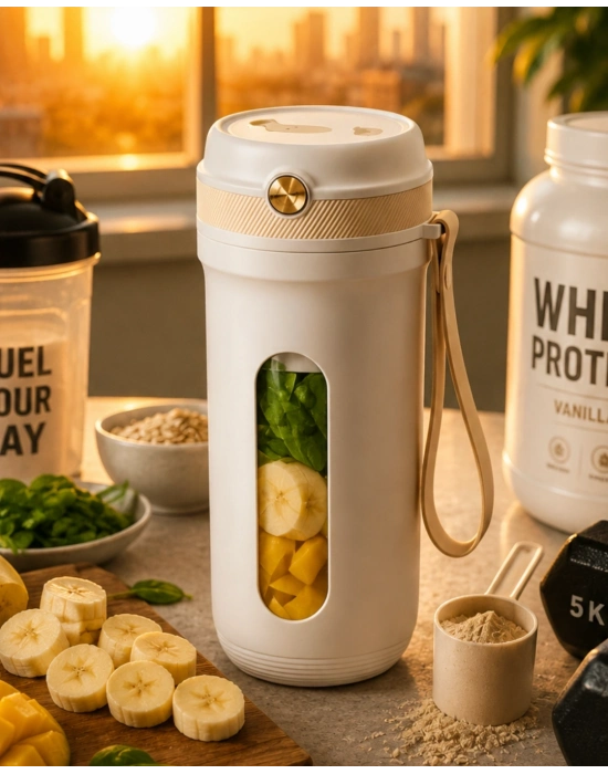 Günlük Kullanıma Uygun Şarjlı Mini Blender Buz Kırabilen Taşınabilir Mikser