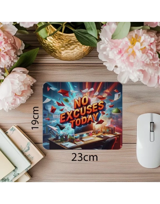 Günün En Net Mesajı Mousepad – 3D Parlak Tasarım - 19x23 cm 2 mm Dikdörtgen İthal Baskılı Mouse Pad