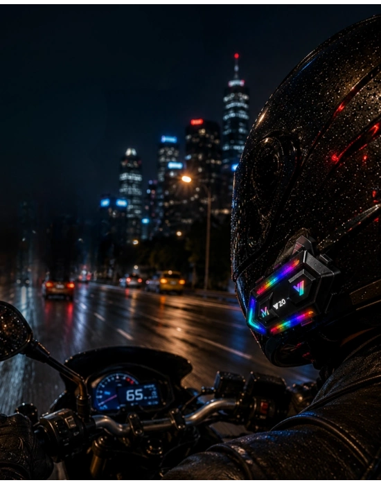 Gürültü Engelleyici Motosiklet Kask Intercom Uzun Pil Ömürlü Tasarım