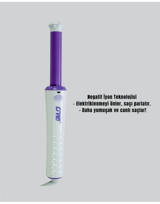 ® GW 32mm Döner Başlıklı Saç Kıvırma Makinesi – Her An Her Yerde Profesyonel Şekillendirme