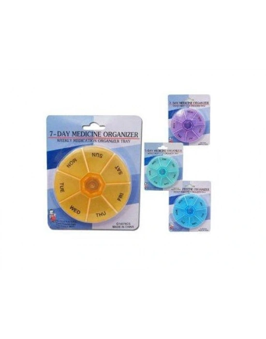 Haftalık İlaç Saklama Kutusu - Oval Kutu