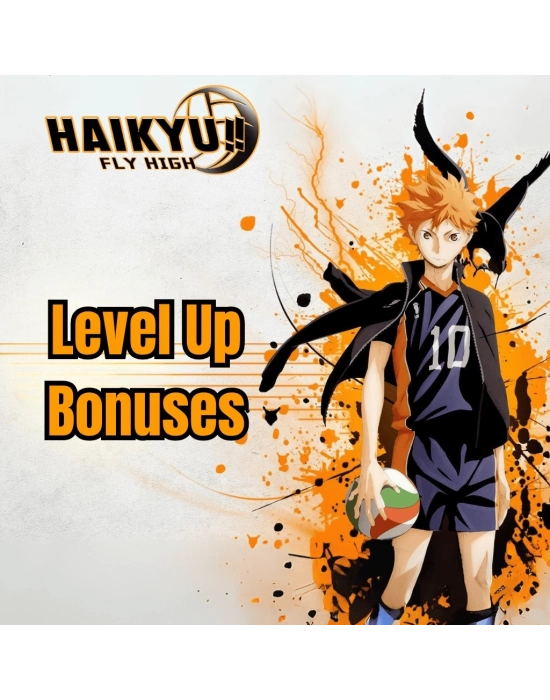 HAIKYU!! FLY HIGH Level Up Bonuses
