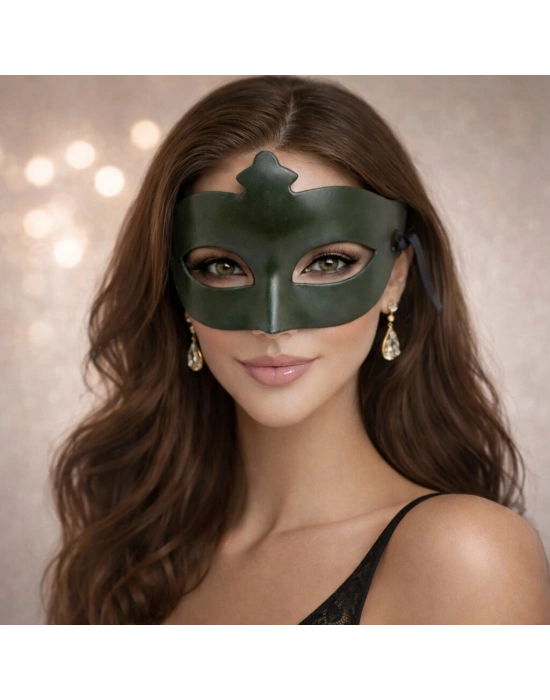 Haki Yeşil Gizemli Masquerade Maskesi