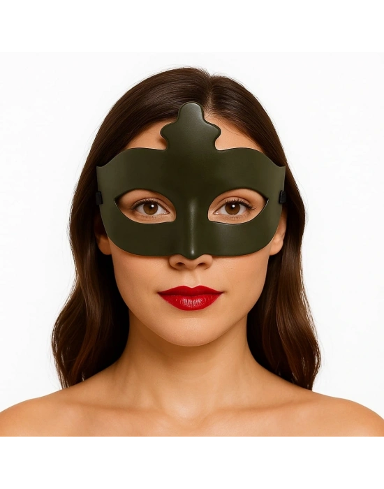 Haki Yeşil Renk Masquerade Kostüm Partisi Venedik Balo Maskesi