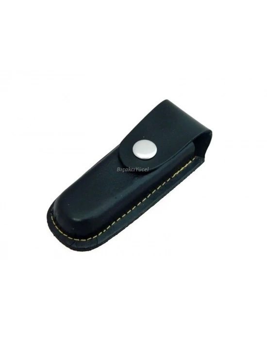 Hakiki Deri Çakı Kılıfı No:0 - 10 Cm, Kemerlikli