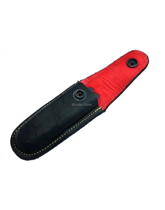 Hakiki Deri Çakı Kılıfı No:2 - 12 Cm, Kemerlikli