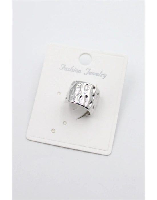 Halka Kıkırdak Küpe - Gümüş