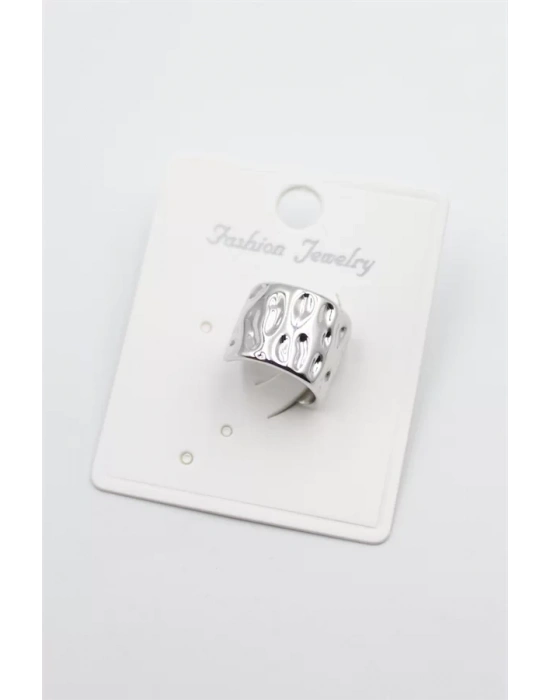 Halka Kıkırdak Küpe - Gümüş