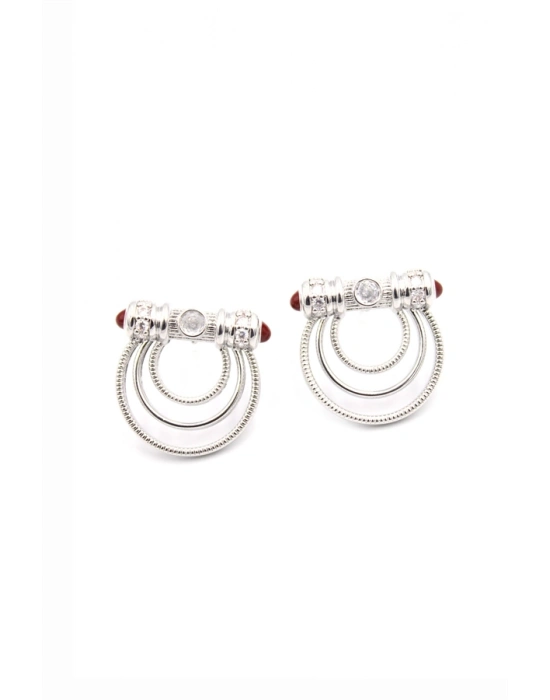 Halkalı Küpe - Gümüş