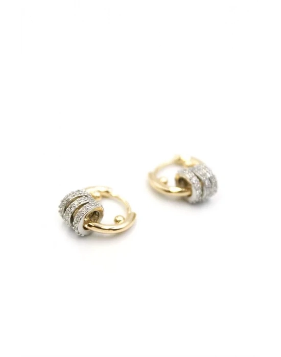 Halkalı Küpe - Küçük - Altın