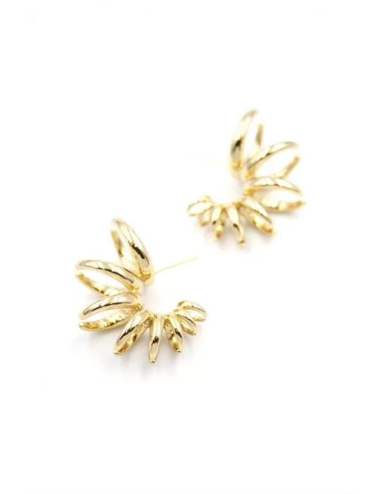 Halkalı Küpe - Rose