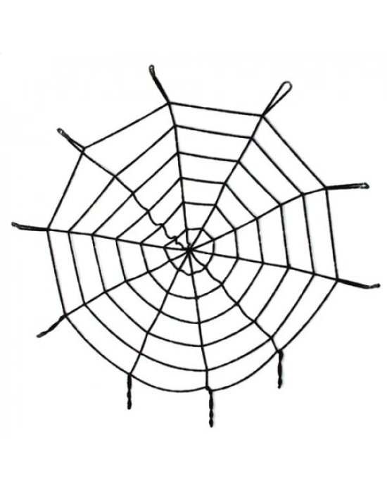 Halloween Cadılar Bayramı Örümcek Ağ Dekor Siyah