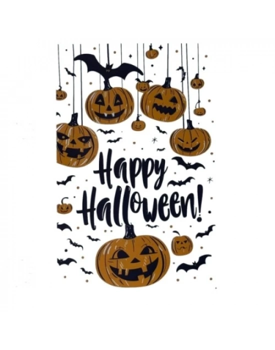 Halloween Temalı Balkabaklı Duvar Sticker Seti