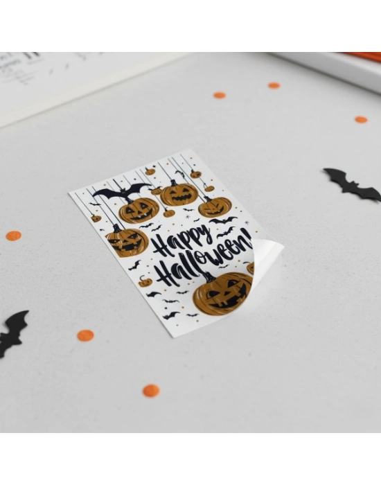 Halloween Temalı Balkabaklı Duvar Sticker Seti