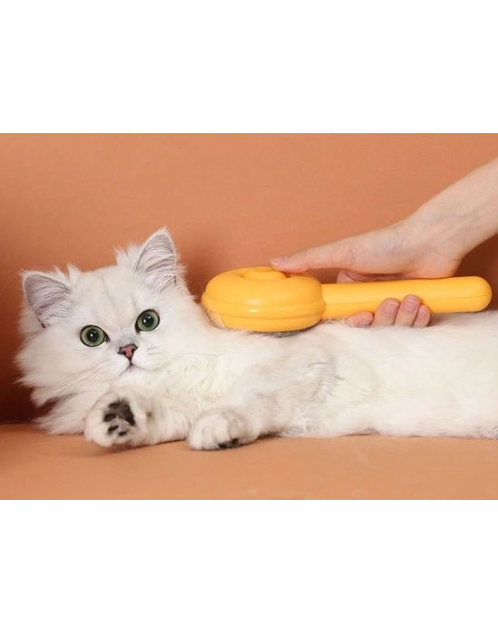 ® Hamburger Şekilli Otomatik Temizlenen Evcil Hayvan Fırçası