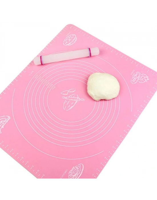 Hamur Açma Örtüsü Hamur Matı Ölçekli - Büyük Boy 40x50 Cm