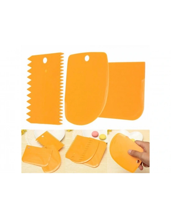 Hamur Şekillendirici Kesici Kazıyıcı Pasta Kek Dekorasyon Seti