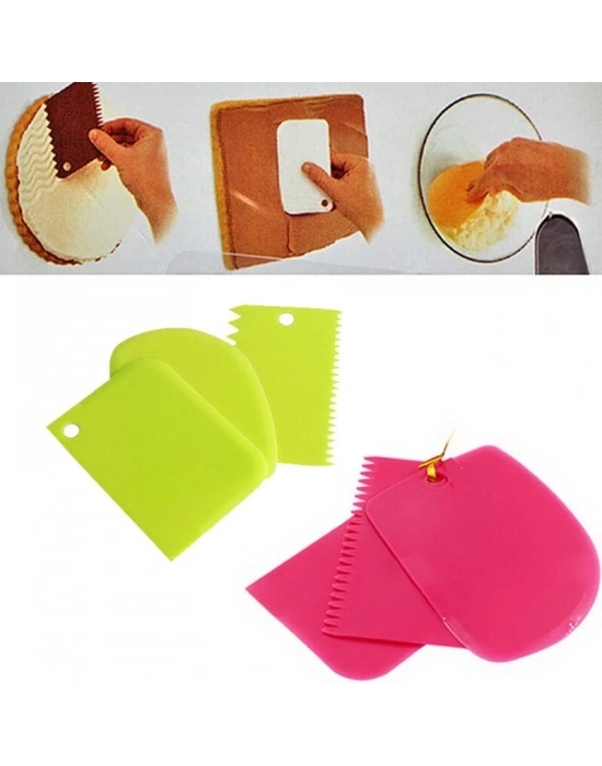 Hamur Şekillendirici Kesici Kazıyıcı Pasta Kek Dekorasyon Seti